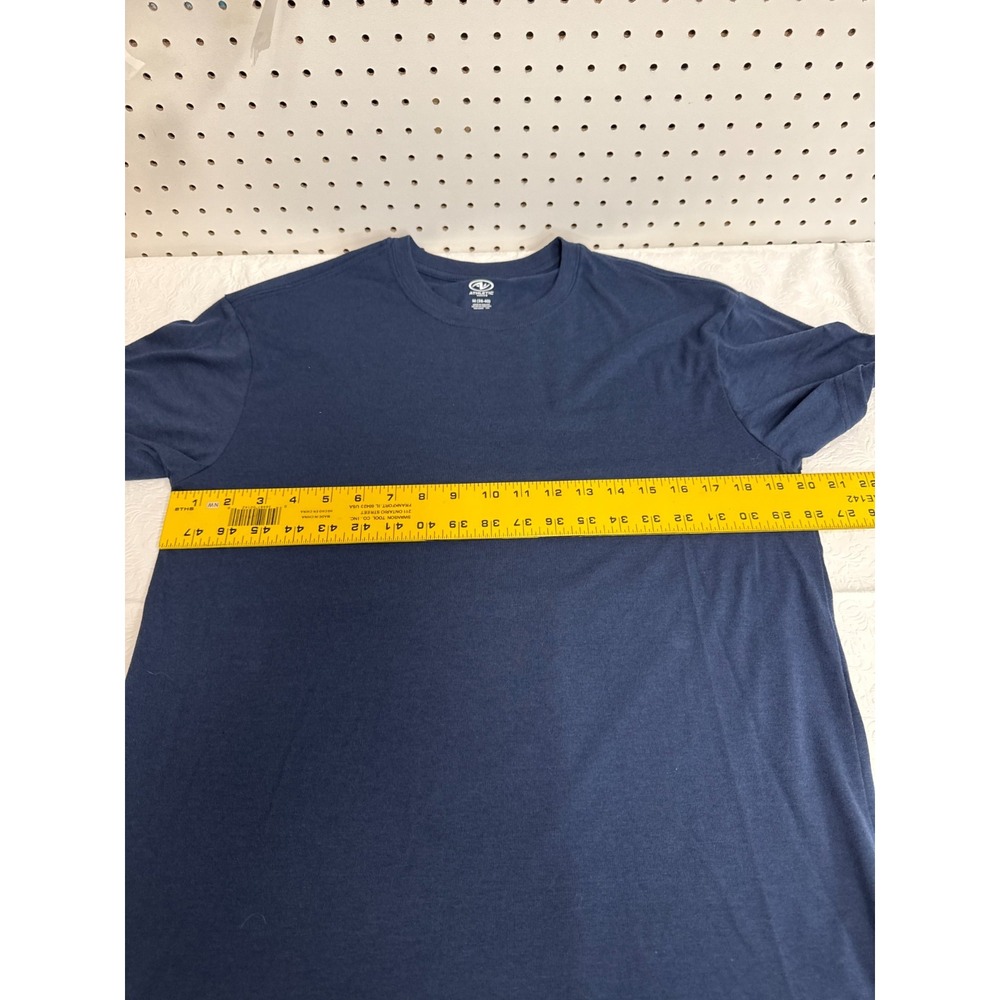 Athletic Works Mens Navy Blue Short Sleeve T-Shirt Size M Pullover Activewear‎ - Picture 5 of 8